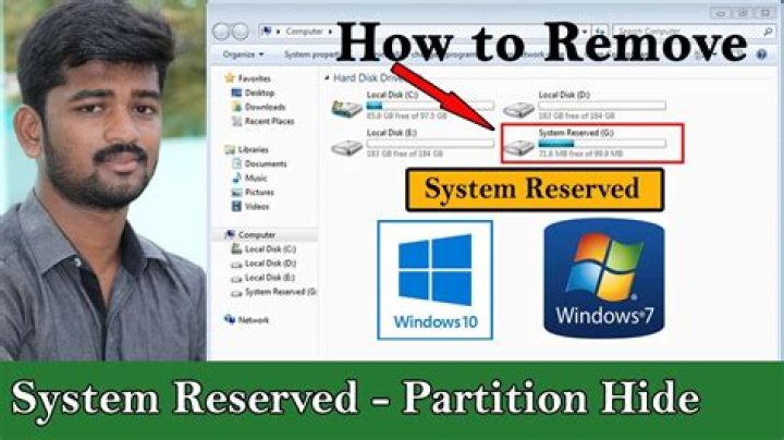 How to remove "system reserved" partition from a former Windows 7 boot drive now used as secondary, data drive