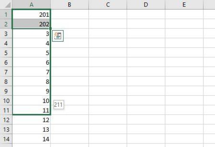 How to renumber a numbered column in Excel