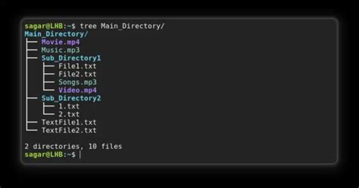 How to run the file command recursively