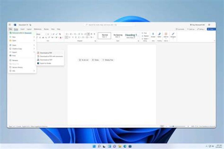 How to save a pdf from MS word with non-searchable text