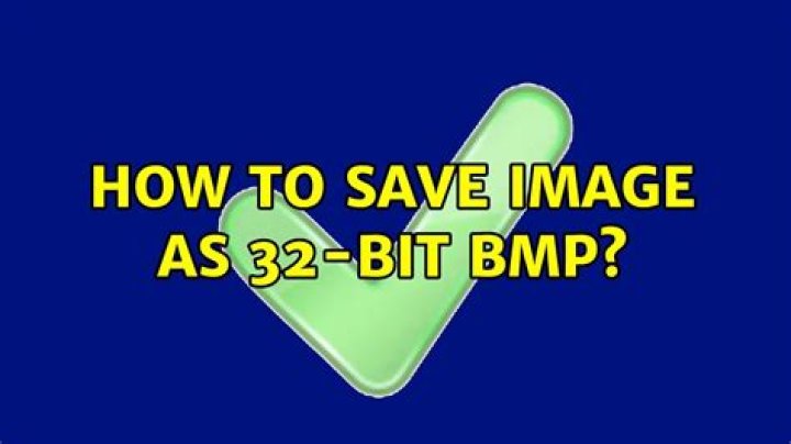 How to save image as 32-bit BMP?