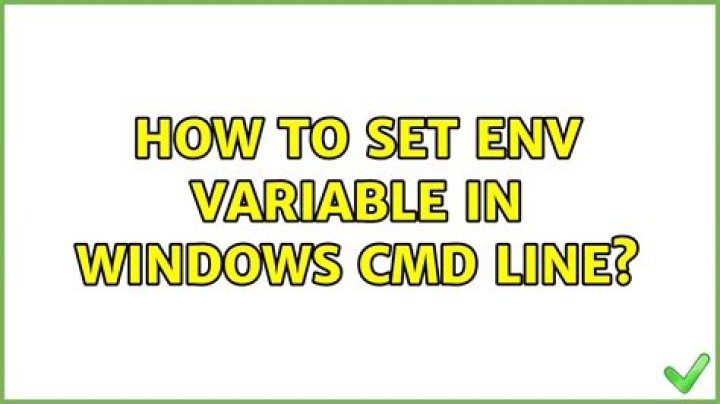 how to set ENV variable in windows CMD line