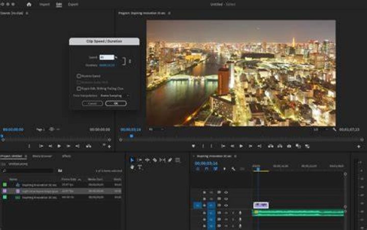 How to slow down a part of a video clip in adobe premiere