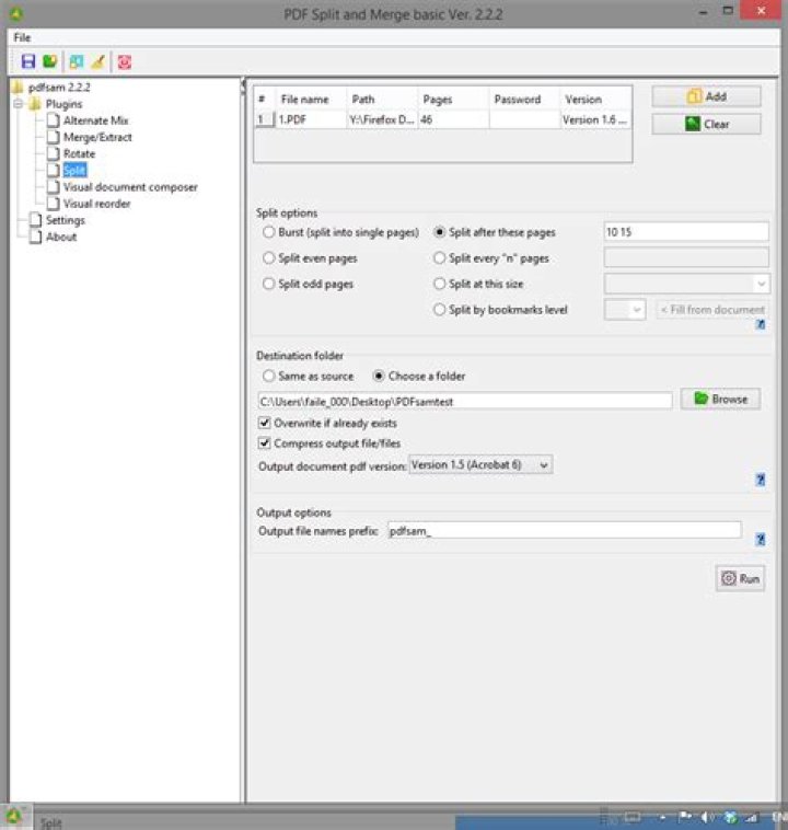 How to split pdf file in windows? [duplicate]