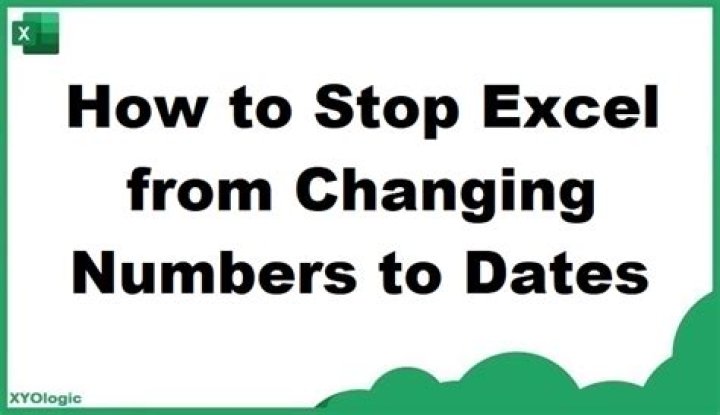How to stop Excel changing dates to numbers