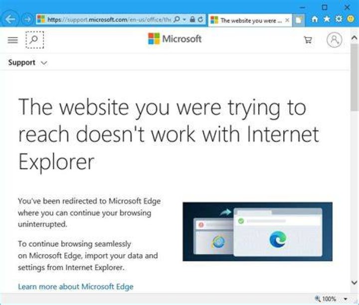 How to stop IE from launching Edge on "unsupported" websites