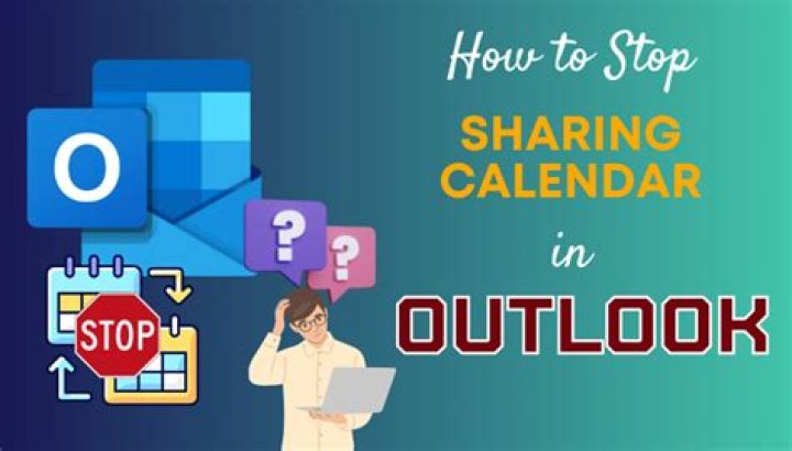 how to stop sharing a calendar in Outlook 2010?