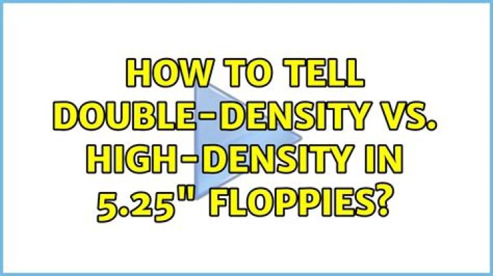 How to tell double-density vs. high-density in 5.25" floppies?