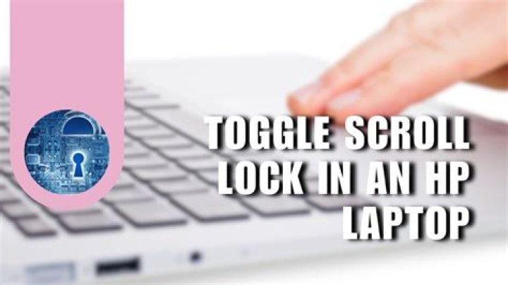 How to toggle scroll lock in an HP laptop without a scroll lock key