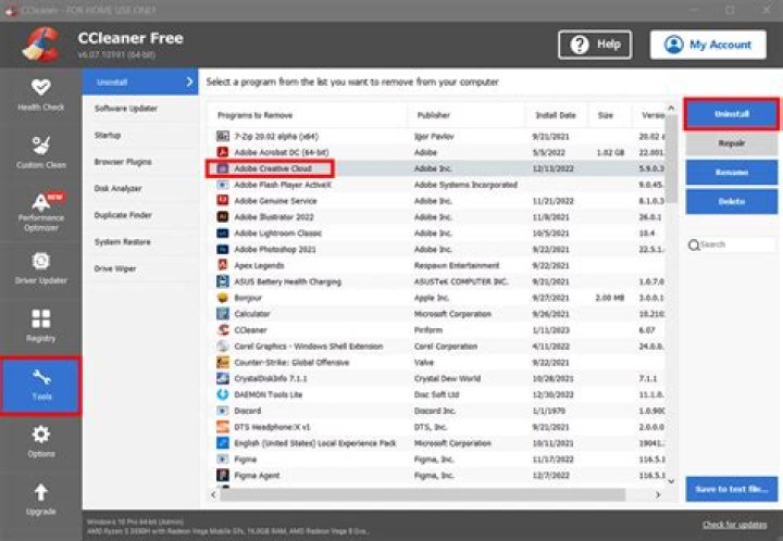 How to uninstall Adobe Creative Cloud - CEF Helper?