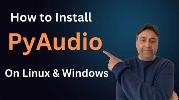 I Can't Install Pyaudio