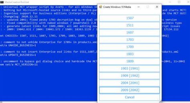 I need windows 10 1909 ISO file becasue MS only offers 20H2 [duplicate]