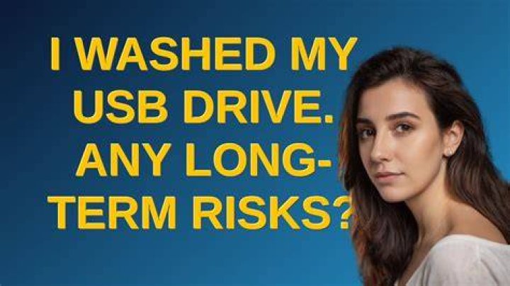 I washed my USB drive. Any long-term risks?