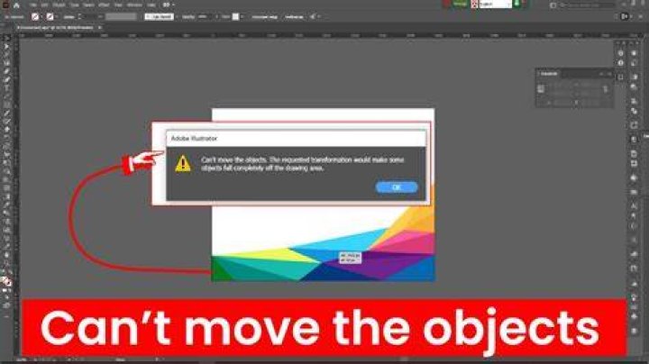 In Illustrator, I can't move objects by dragging them