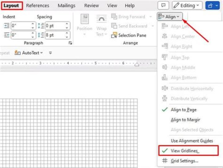 In MS Word, what is the purpose of the "Snap to grid when document grid is defined" check box in Paragraph properties?
