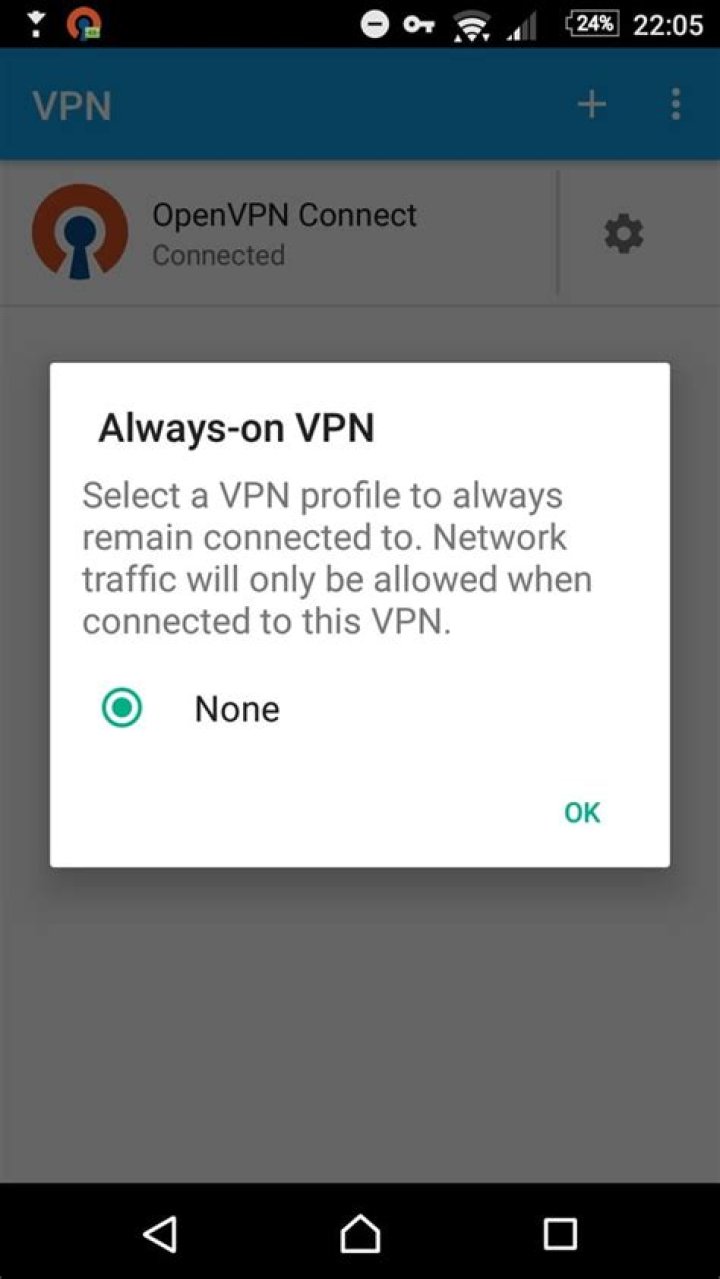 In Windows 10 how do you ensure all traffic goes through VPN?