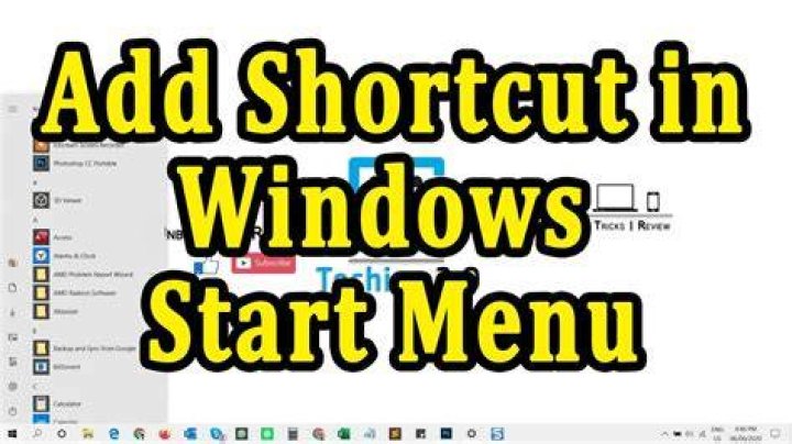 In Windows 7, is there any way to pin a shortcut to the start menu or taskbar?