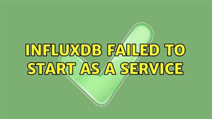 InfluxDB failed to start as a service