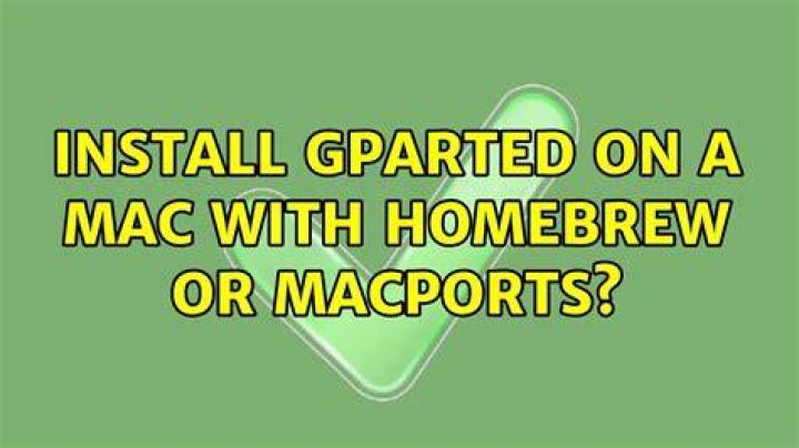 Install GParted on a mac with Homebrew or Macports?