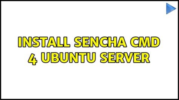 Install Sencha cmd 4 Ubuntu Server