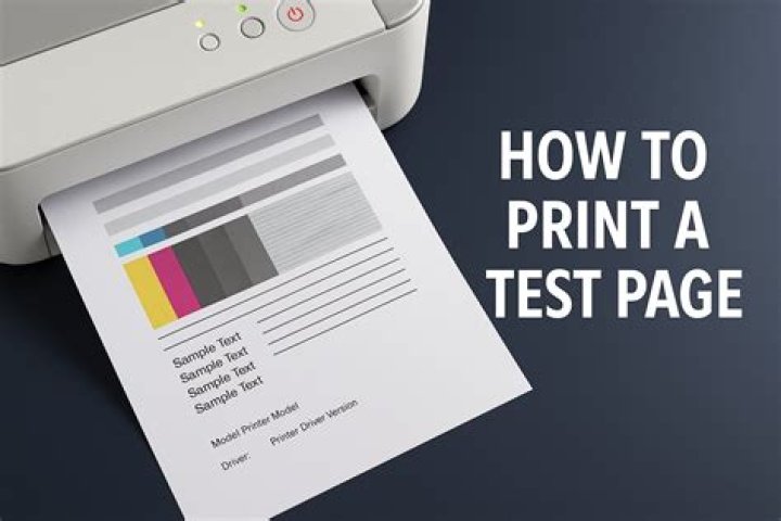 Is conducting a "Print test page" a waste of printer ink?