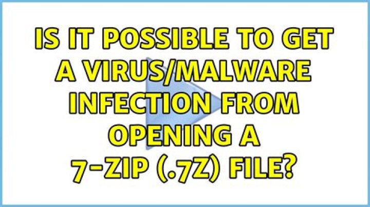 Is it possible to get a virus/malware infection from opening a 7-zip (.7z) file?