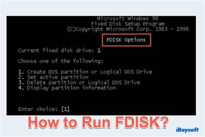 Is there a fdisk command in Windows?
