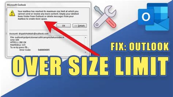 Is there a folder Limit in Microsoft Outlook?