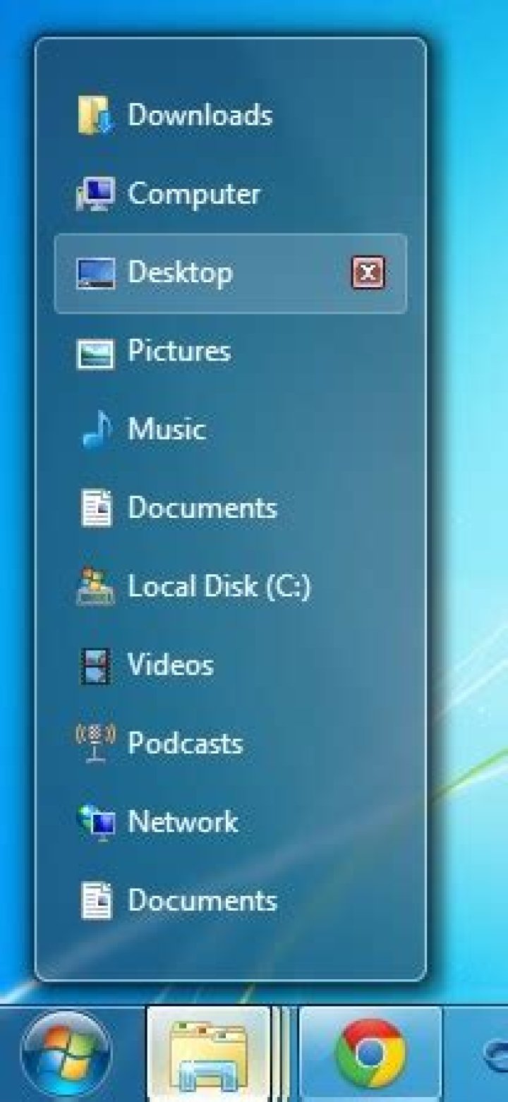Is there a keyboard shortcut to close windows from the Windows 7 taskbar window selector?