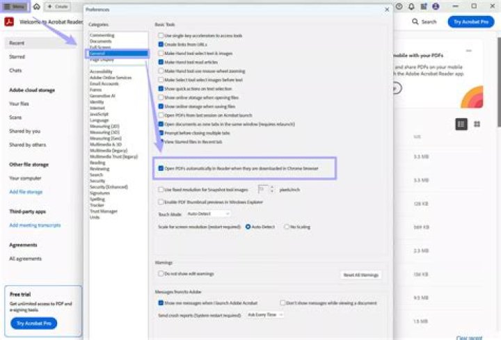 Is there a way to open a pdf automatically in a specific page?