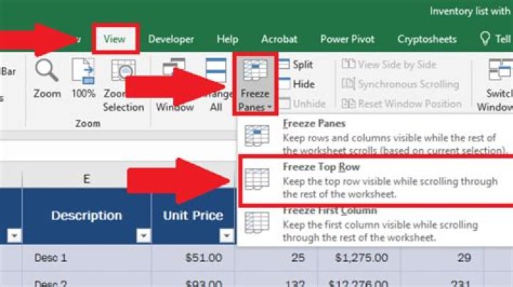 Is there an Excel Keyboard Shortcut for freezing the top row?