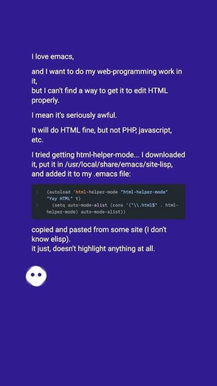 Is there any *good* HTML-mode for emacs?