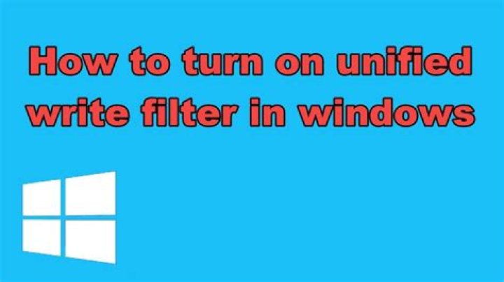 Is unified-write filter part of windows 10 pro?