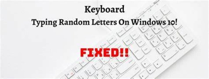 Keyboard typing random letters