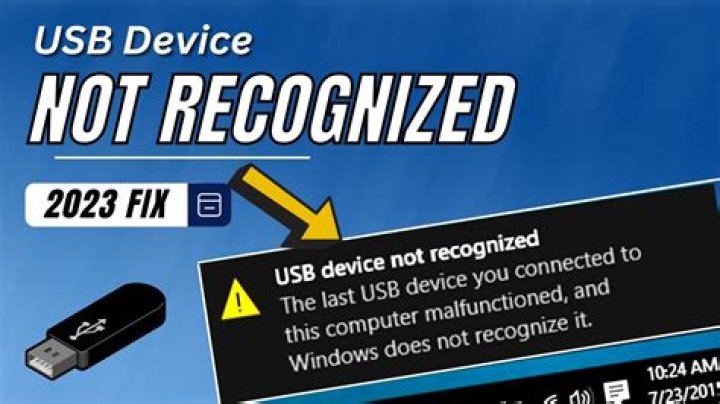 light on usb stick however not recongised by computer