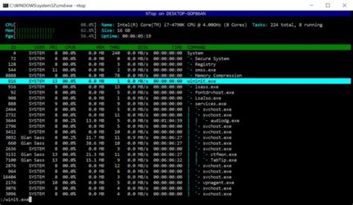 Linux "Top" command for Windows Powershell?