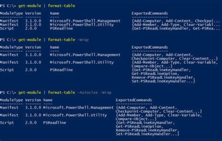 List Windows apps in a specific format in PowerShell