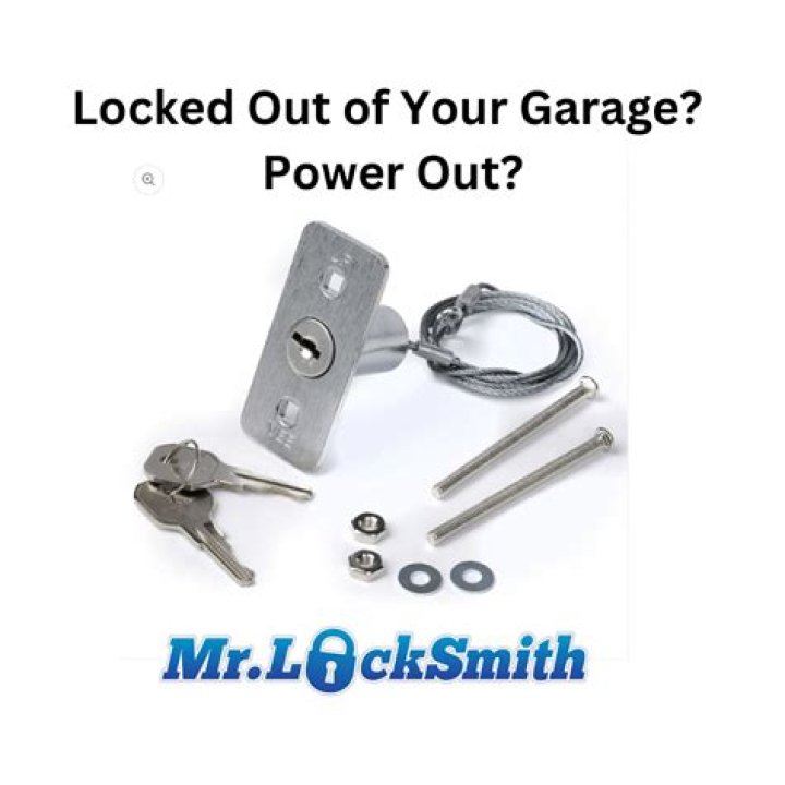 Locksmith option unavailable (greyed out)