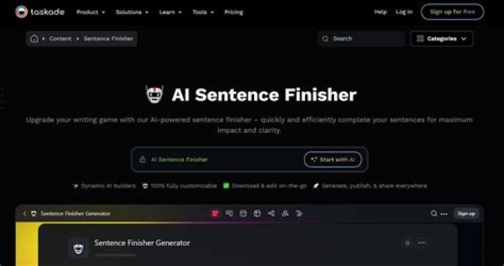 Looking for a sentence finisher [closed]
