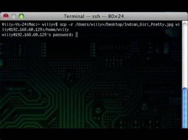 Mac Terminal SSH file transfer?