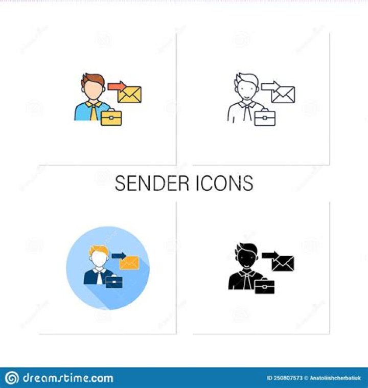 Mail client sender icons