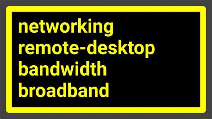 Microsoft Remote Desktop Bandwidth Usage