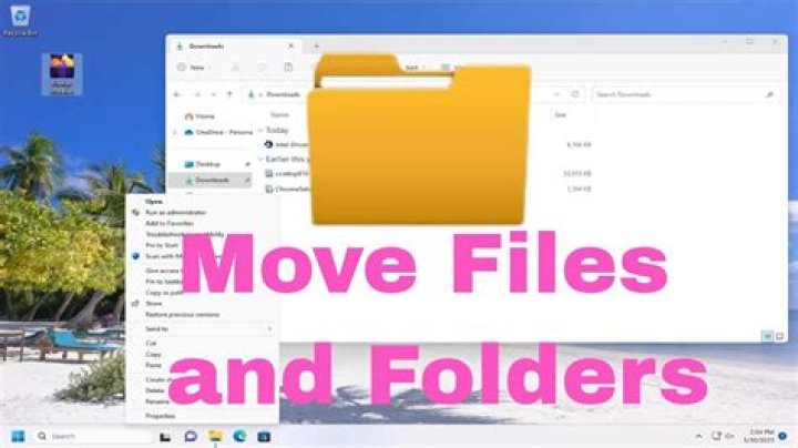 Move all files of type to a new folder in windows 7