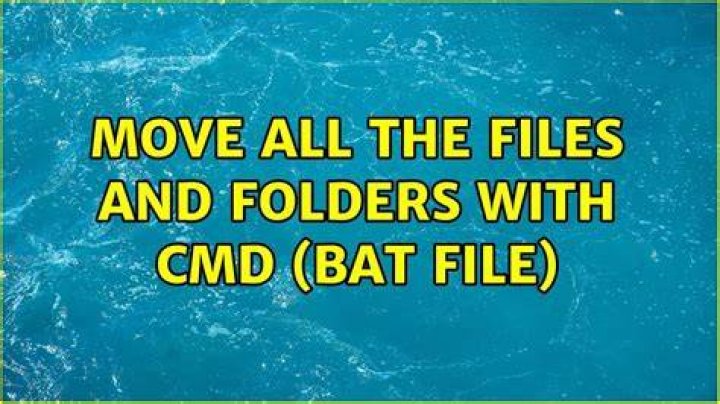 Move all the files and folders with CMD (BAT File)