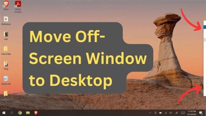 Move an off-screen window back on screen in macOS High Sierra 10.13.6