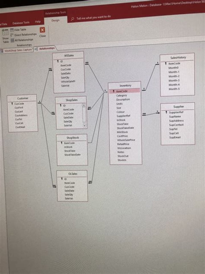 MS Access Created default value on form field, not showing