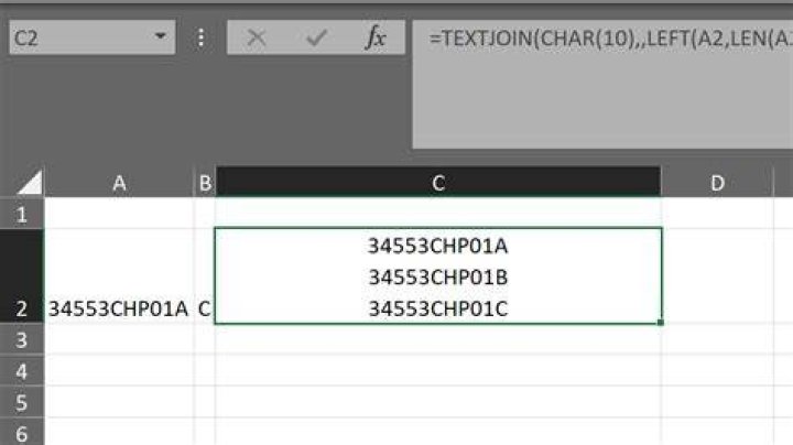 Ms Excel : Need to replace last character and make single list