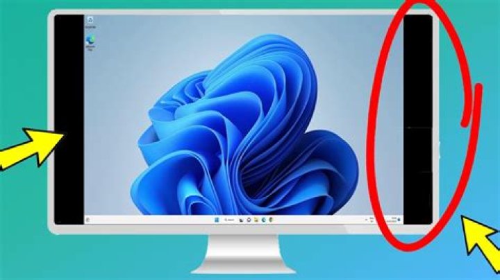 My screen doesn't fill the whole monitor
