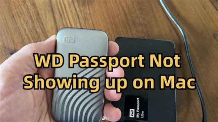 My WD passport detected but not working