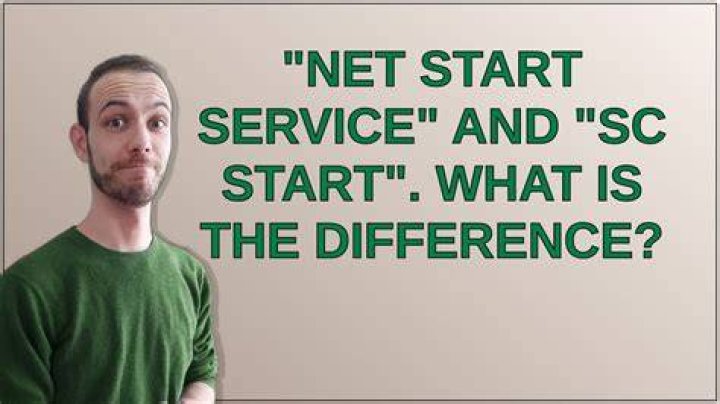 "net start service" and "sc start". What is the difference?